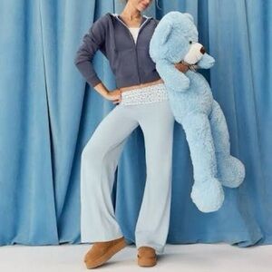 Aeropostale x Demetra Floral Fold-Over Sleep Pants & Full-Zip Hoodie Set